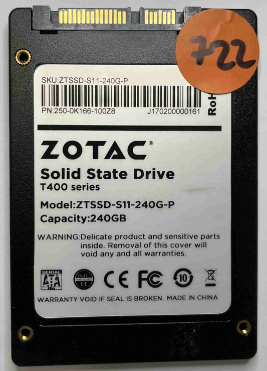 ZOTAC ZTSSD-S11-240G-P 250-0K166-100Z8 (722) SSD for Sale