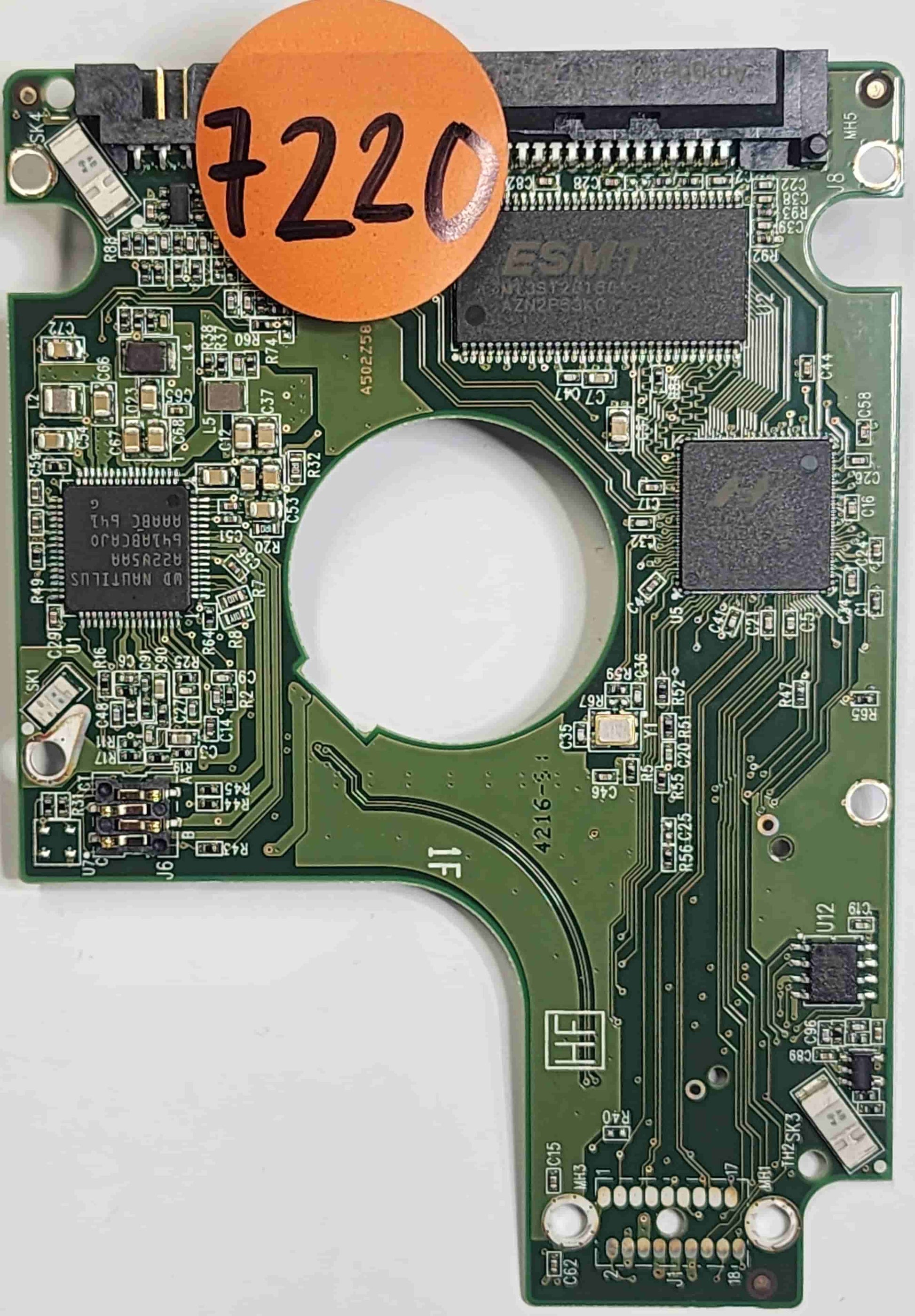 Western Digital WD10JPVX-75JC3T0 2060-771960-000 REV A  PCB for Sale