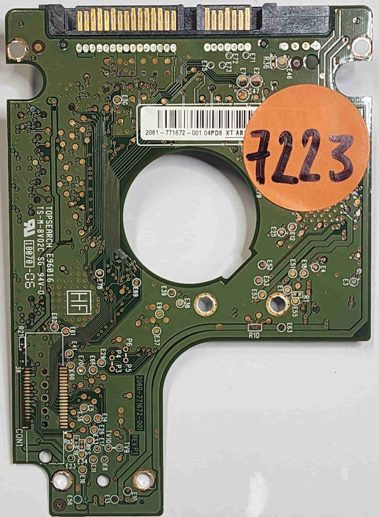 Western Digital WD5000BEVT-00A0RT0 2060-771672-001 REV P1  PCB for Sale