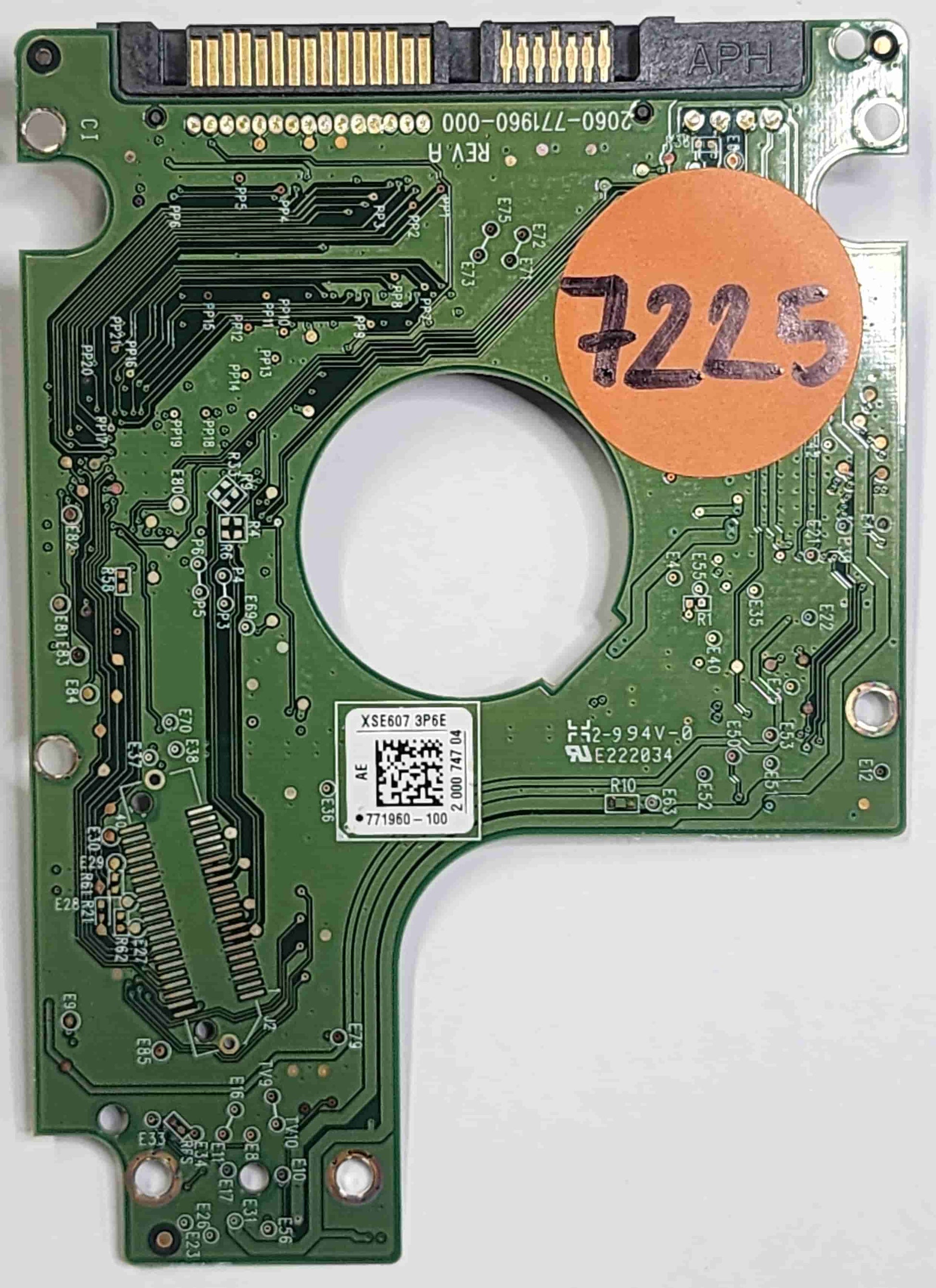 Western Digital WD10JPVX-22JC3T0 2060-771960-000 REV A  PCB for Sale