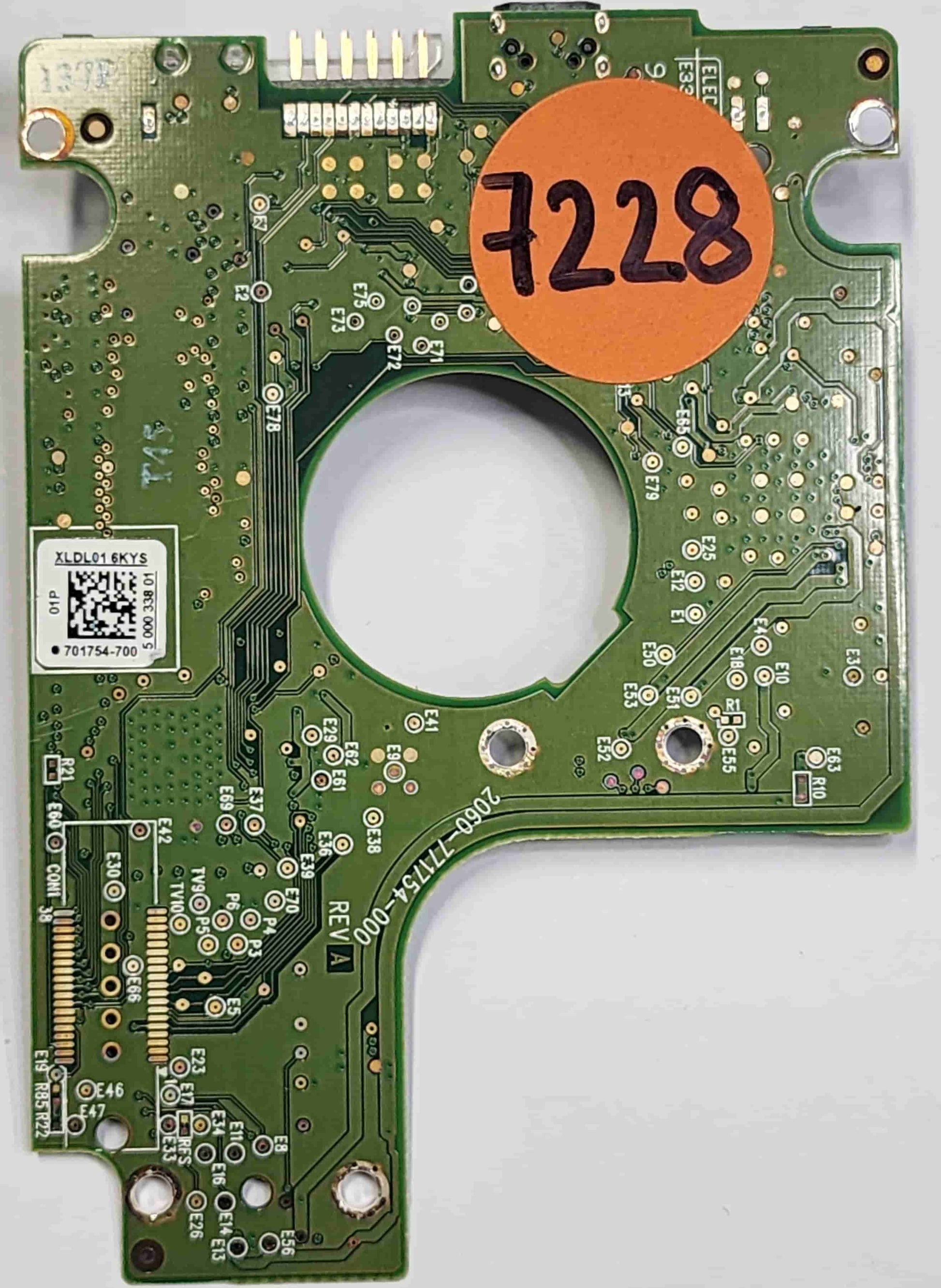 Western Digital WD5000BMVV-11SXZS1 2060-771754-000 REV A  PCB for Sale