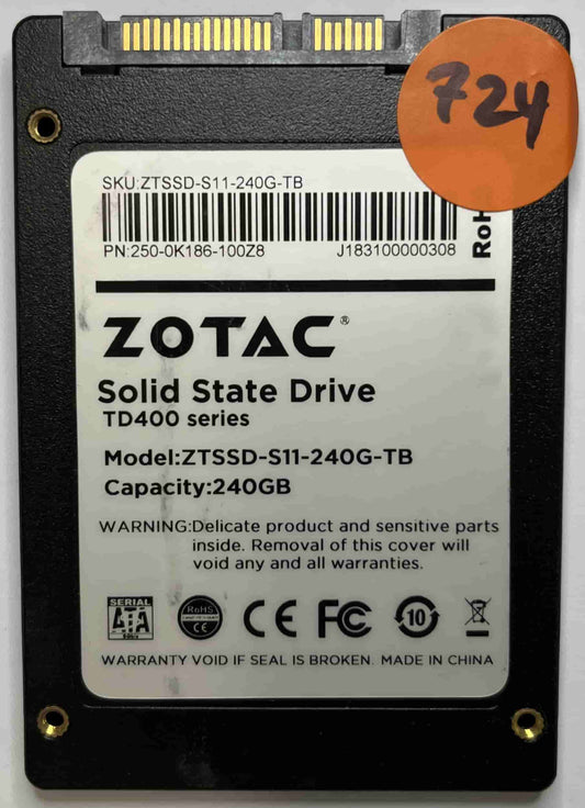 ZOTAC ZTSSD-S11-240G-TD 250-0K186-100Z8 (724) SSD for Sale