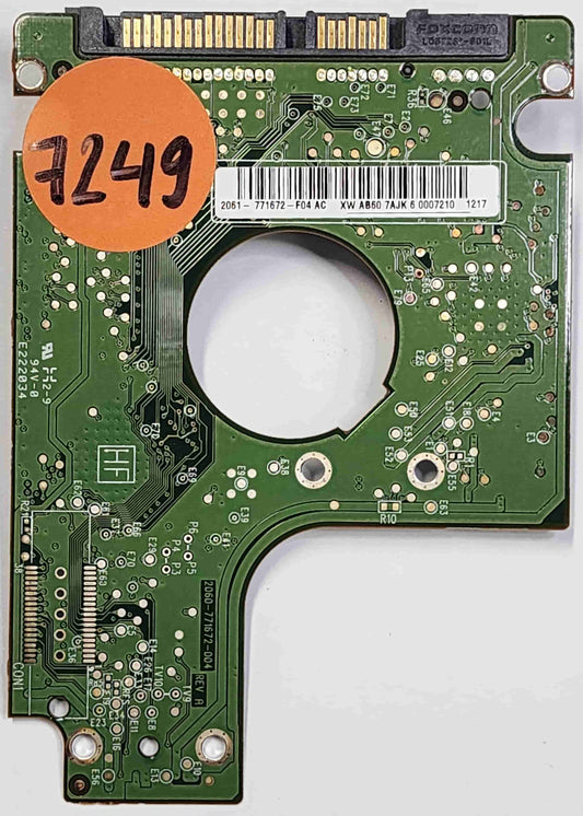 Western Digital WD5000BEVT-24A0RT0 2060-771672-004 REV A  PCB for Sale