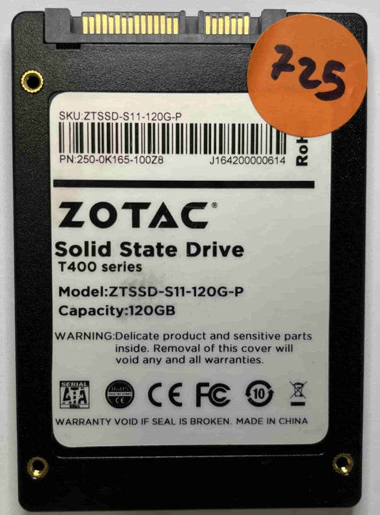 ZOTAC ZTSSD-S11-120G-P 250-0K165-100Z8 (725) SSD for Sale