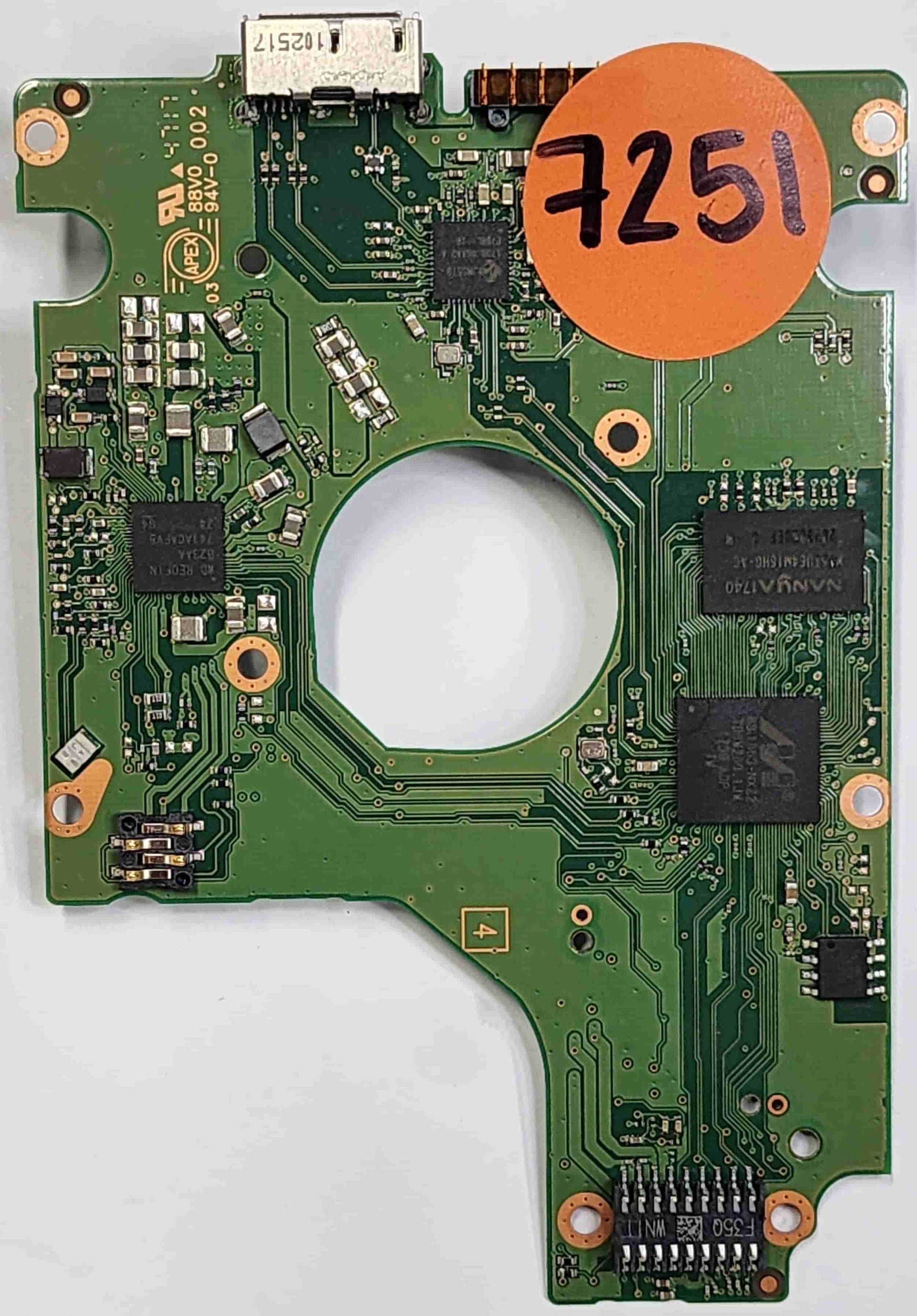 Western Digital WD10SDZW-11UMGS0 2060-800069-001 REV P1  PCB for Sale