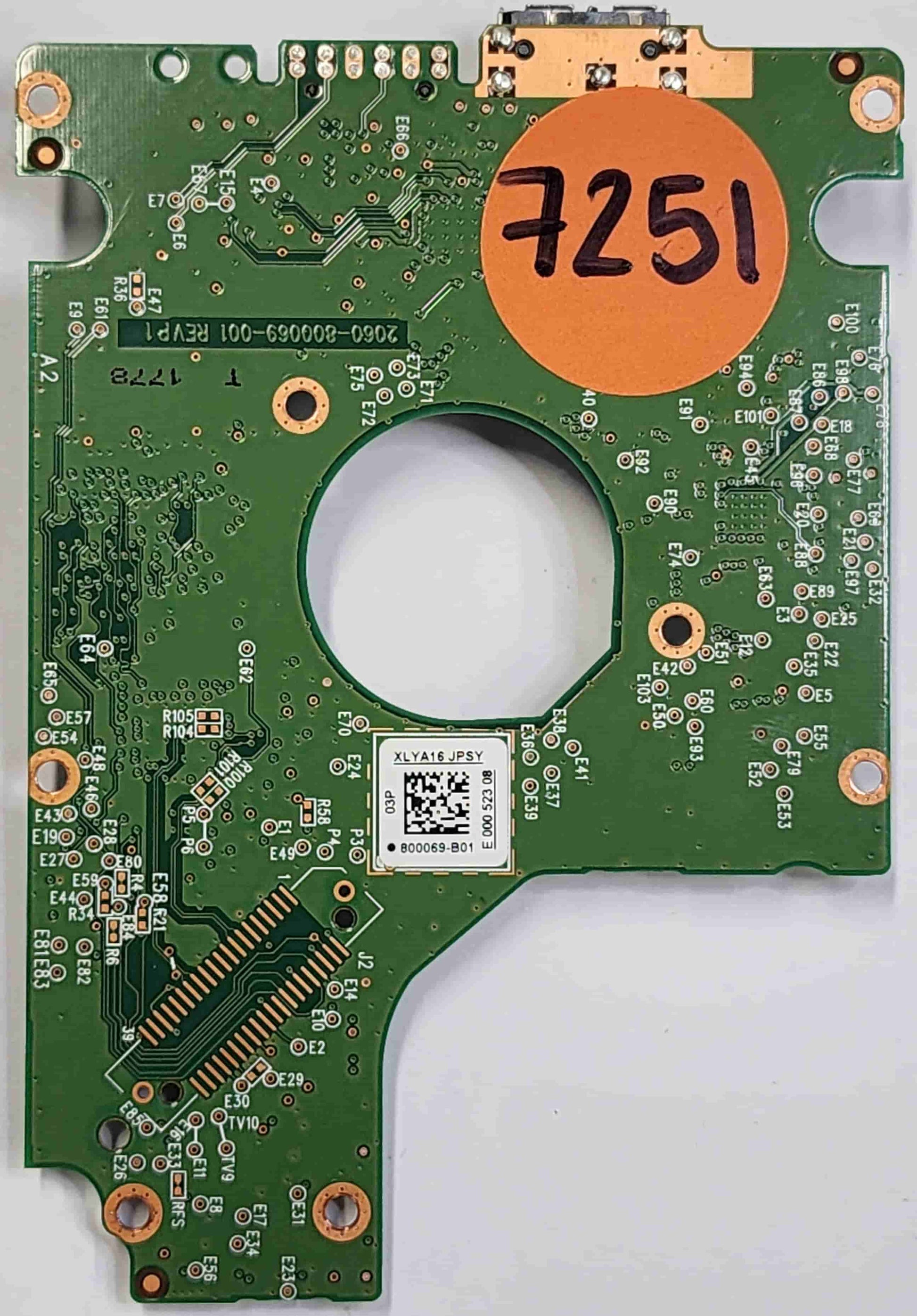 Western Digital WD10SDZW-11UMGS0 2060-800069-001 REV P1  PCB for Sale