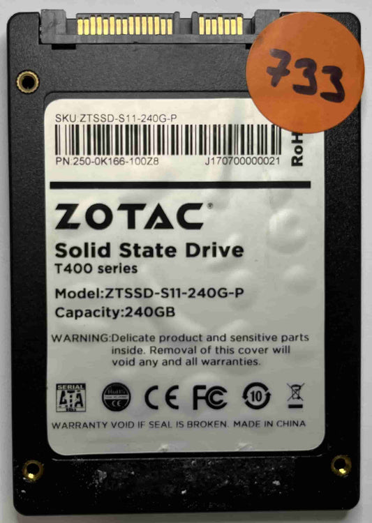 ZOTAC ZTSSD-S11-240G-P 250-0K166-100Z8 (733) SSD for Sale