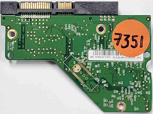 Western Digital WD10EADS-11M2B2 2060-701640-007 REV A  PCB for Sale