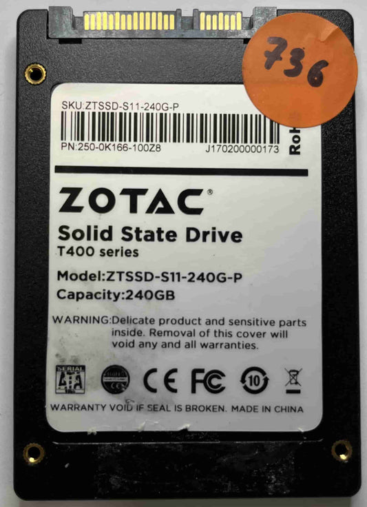 ZOTAC ZTSSD-S11-240G-P 250-0K166-100Z8 (736) SSD for Sale