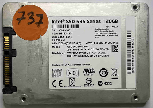 INTEL SSDSC2BW120H6 (737) SSD for Sale