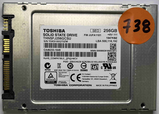 TOSHIBA THNSFJ256GCSU (738) SSD for Sale