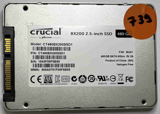 CRUCIAL CT480BX200SSD1 (739) SSD for Sale