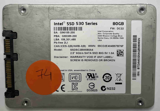 INTEL SSDSC2BW080A4 (74) SSD for Sale