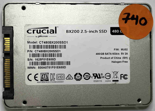 CRUCIAL CT480BX200SSD1 (740) SSD for Sale