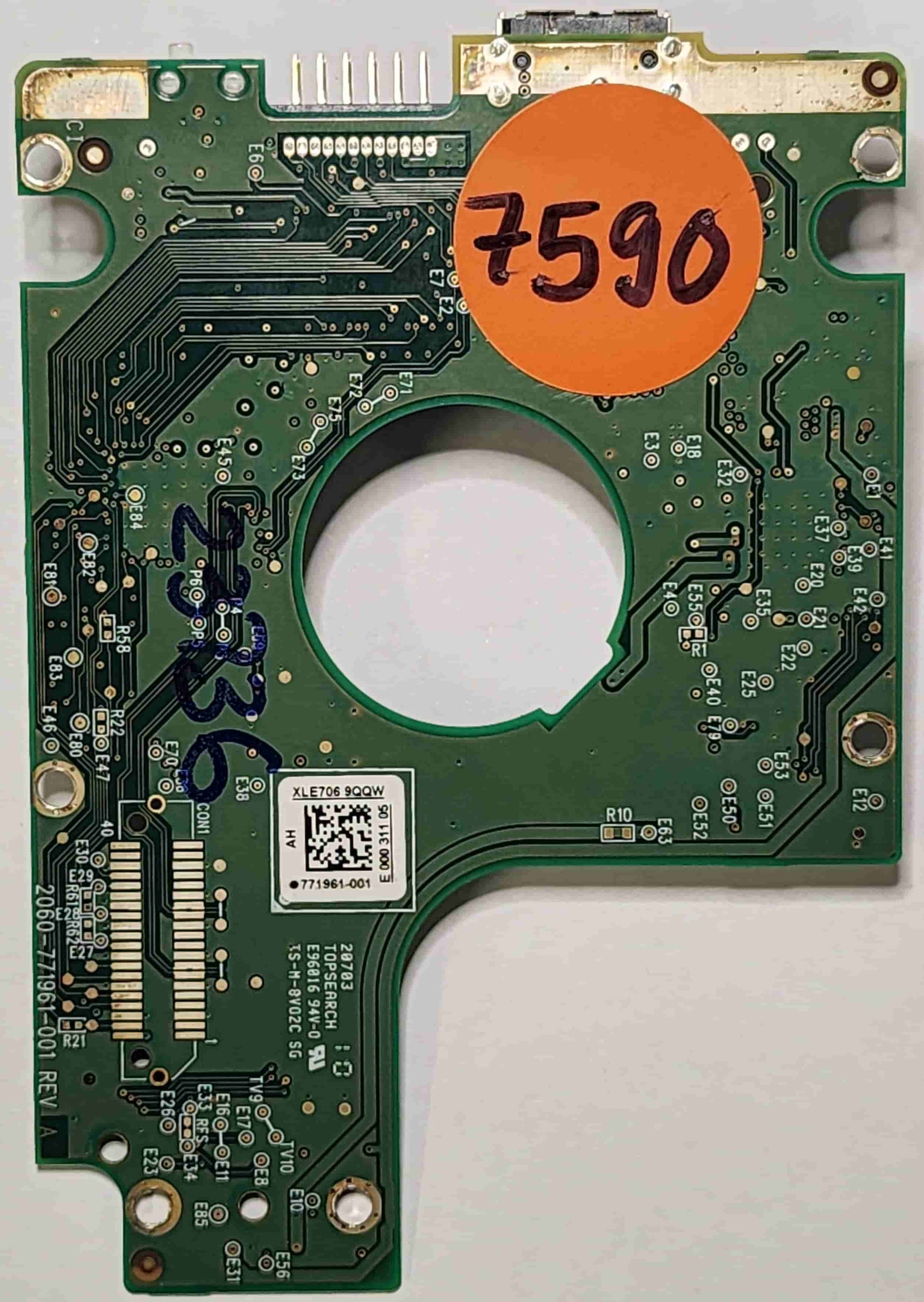 Placa Controladora PCB 2060-701590-000 REV A Para Disco Duro WD5000AAKS 500gb Sata 3 5 Reacondicionado