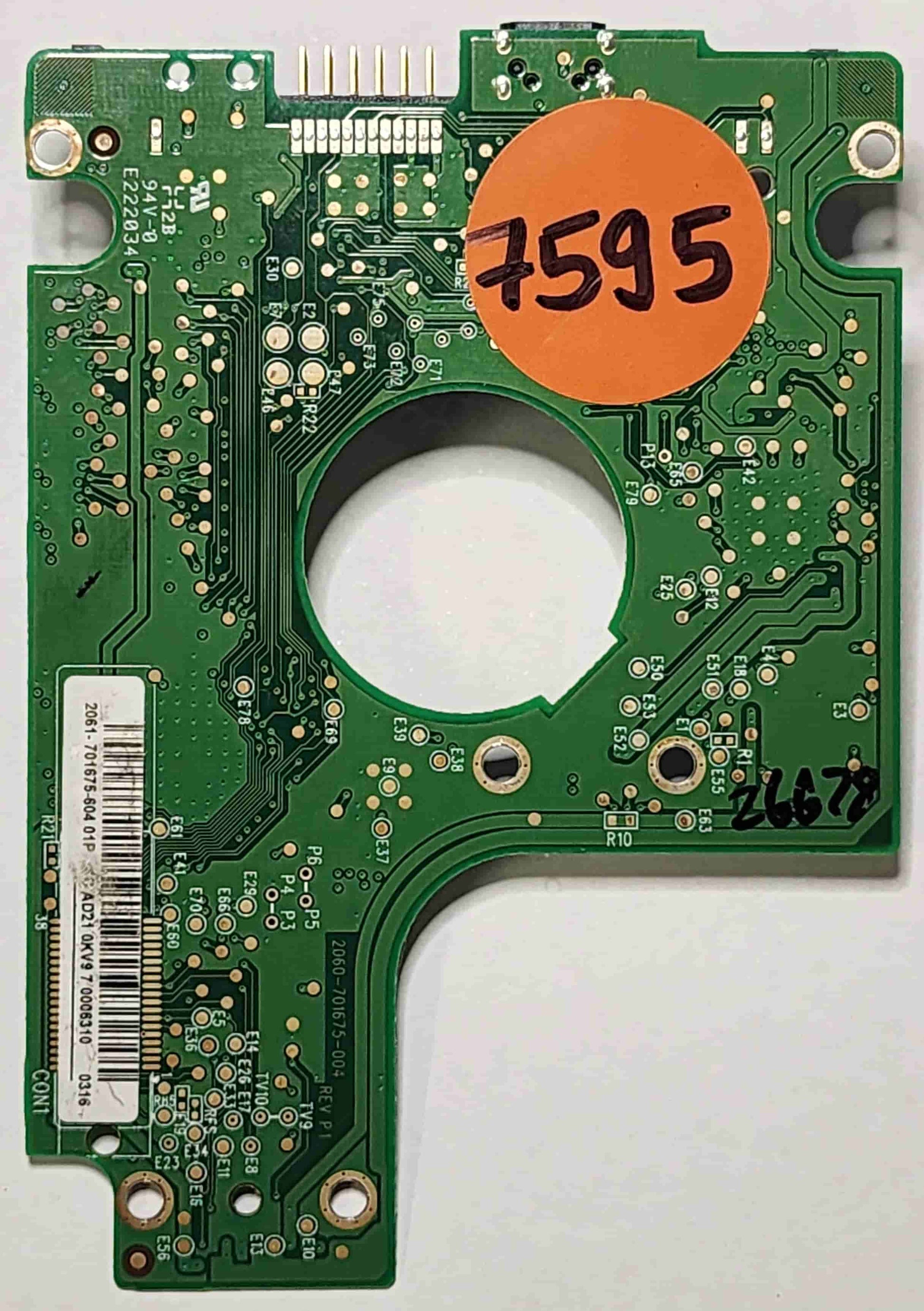Western Digital WD3200BMVV-11A9MS0 2060-701675-004 REV P1  PCB for Sale