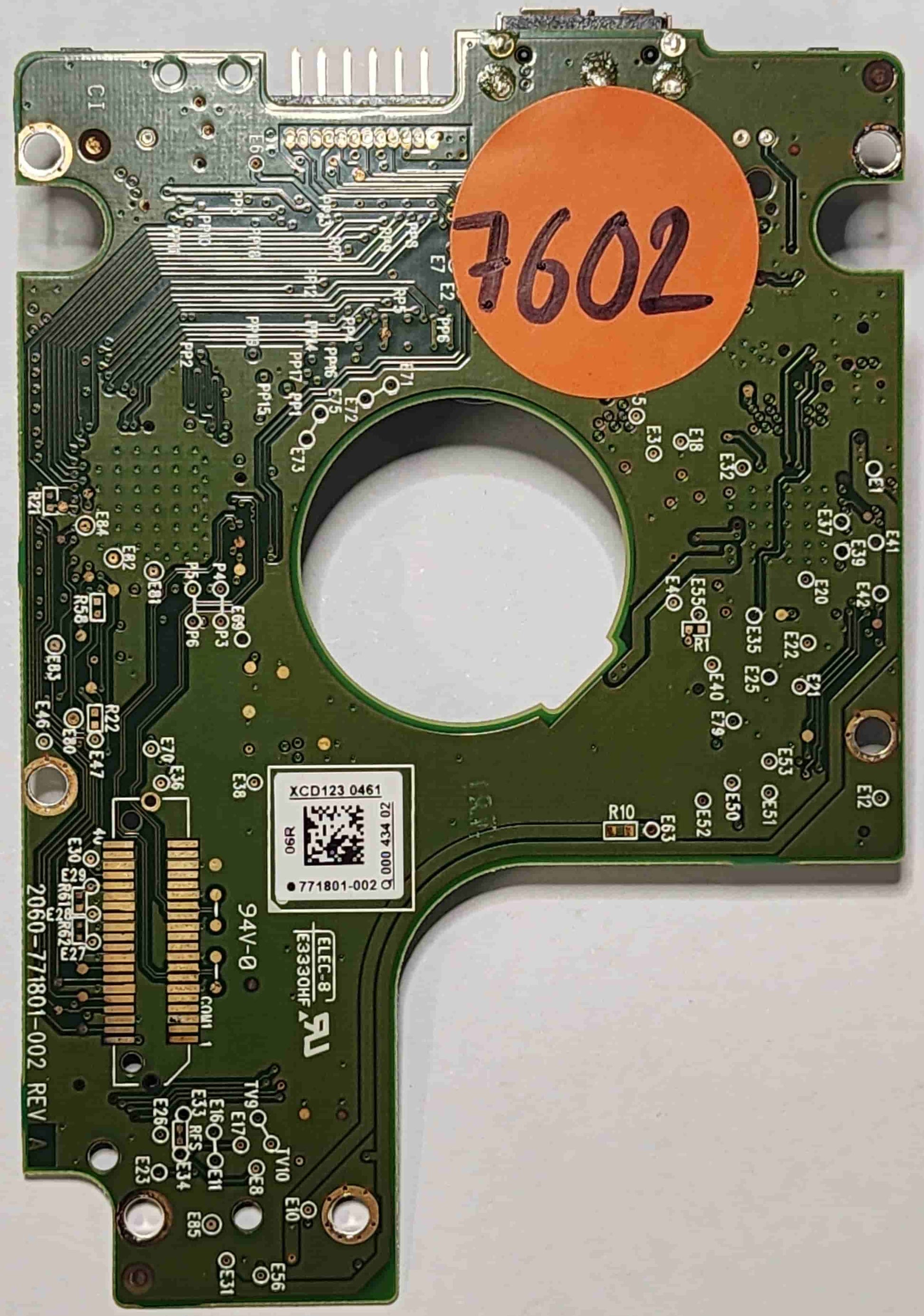 Western Digital WD5000BMVW-11S5XS0 2060-771801-002 REV A  PCB for Sale