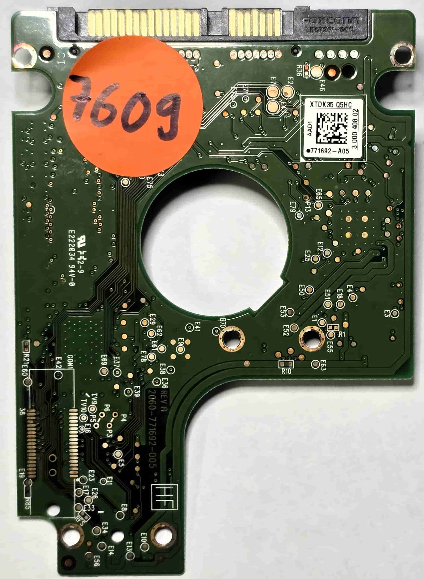 Western Digital WD10TPVT-00U4RT1 2060-771692-005 REV A  PCB for Sale