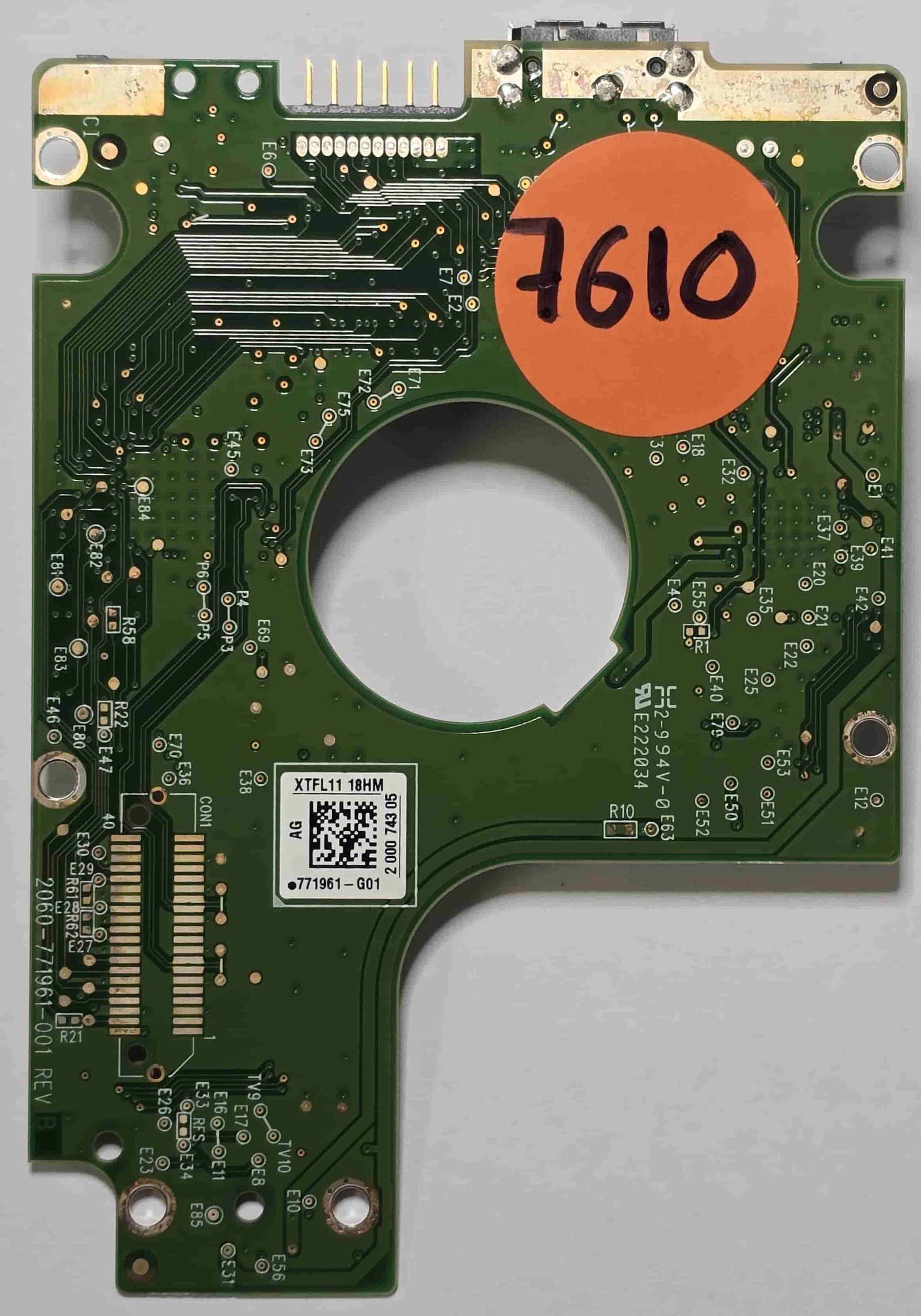 Western Digital WD10JMVW-11AJGS2 2060-771961-001 REV B  PCB for Sale