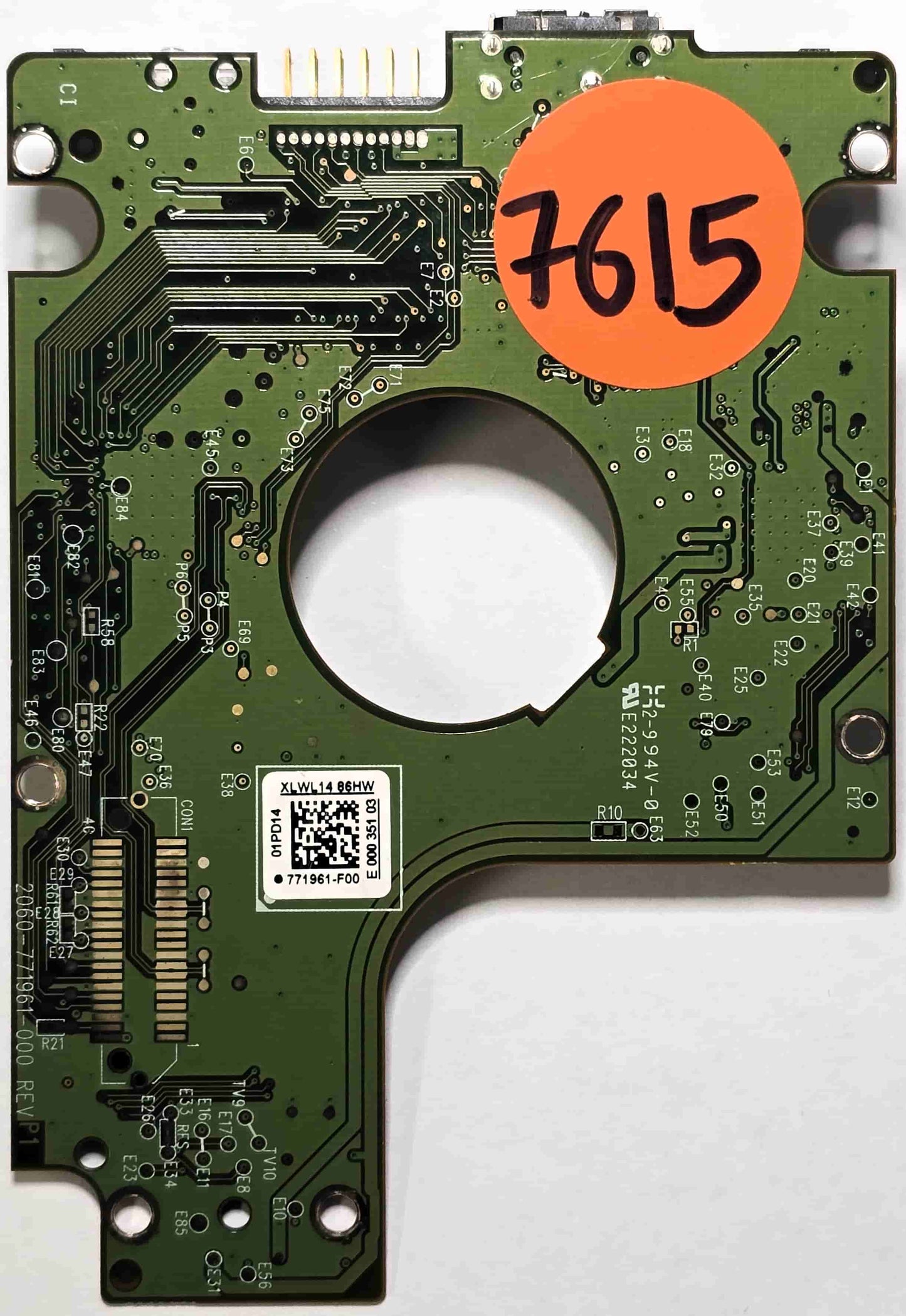 Western Digital WD10JMVW-11AJGS0 2060-771961-000 REV P1  PCB for Sale