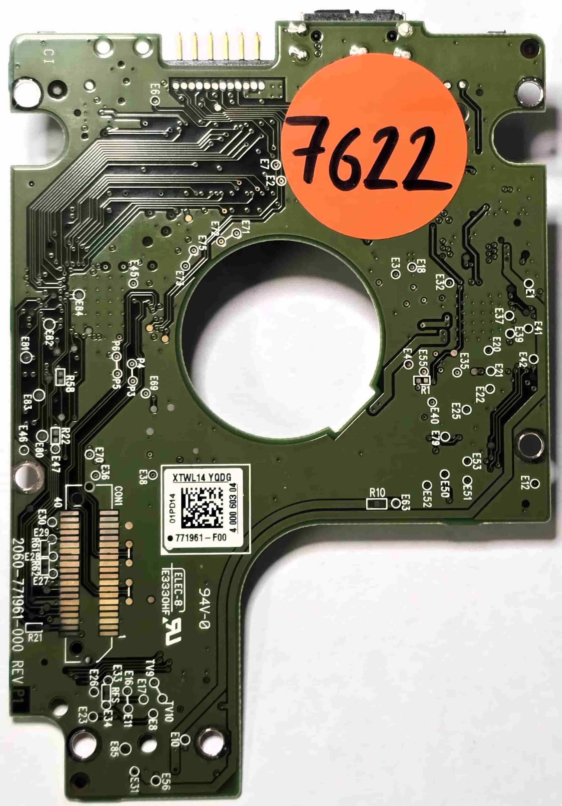 Western Digital WD10JMVW-11AJGS0 2060-771961-000 REV P1  PCB for Sale