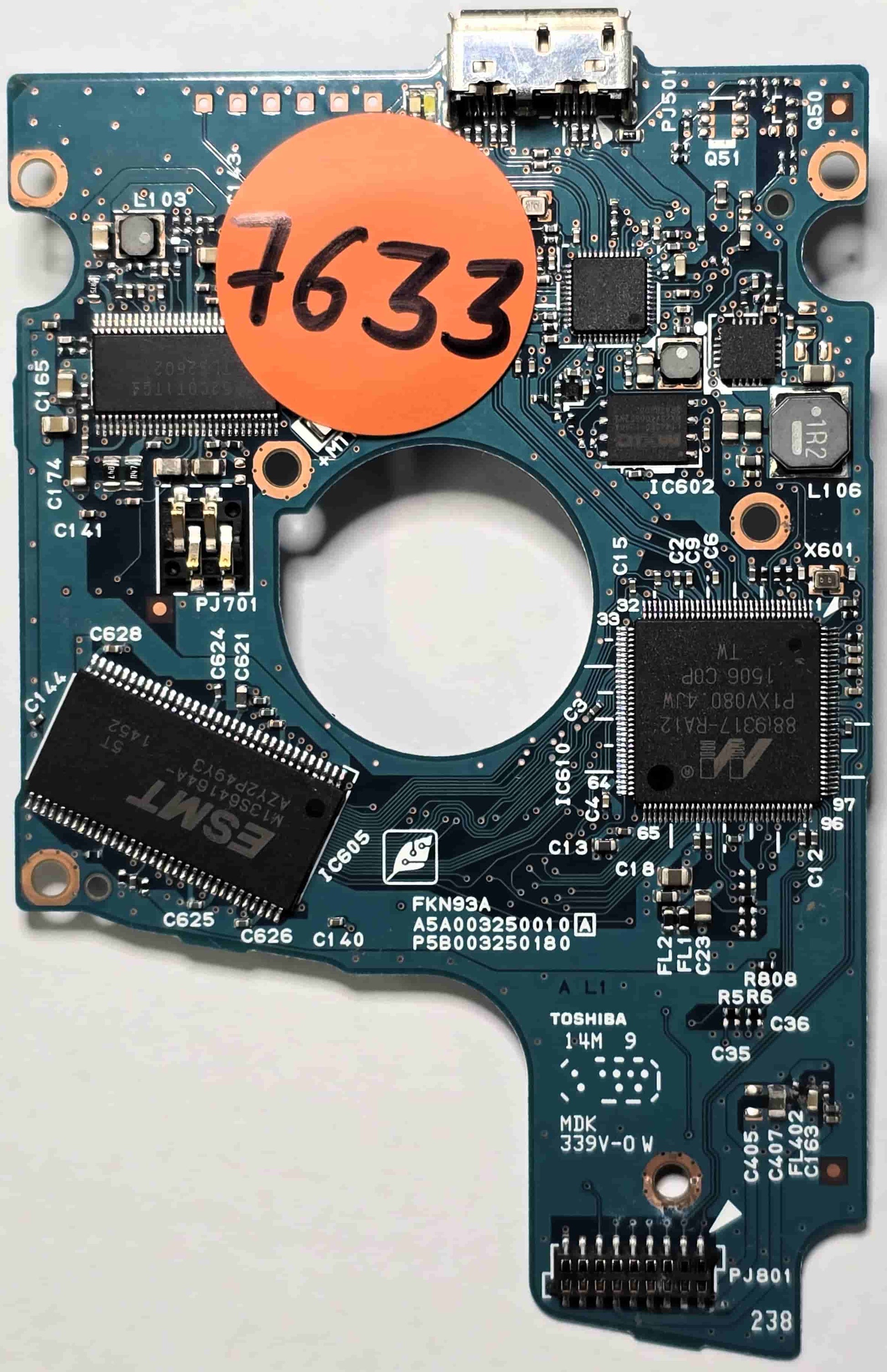 Toshiba MQ01UBD100 G003250A  PCB for Sale