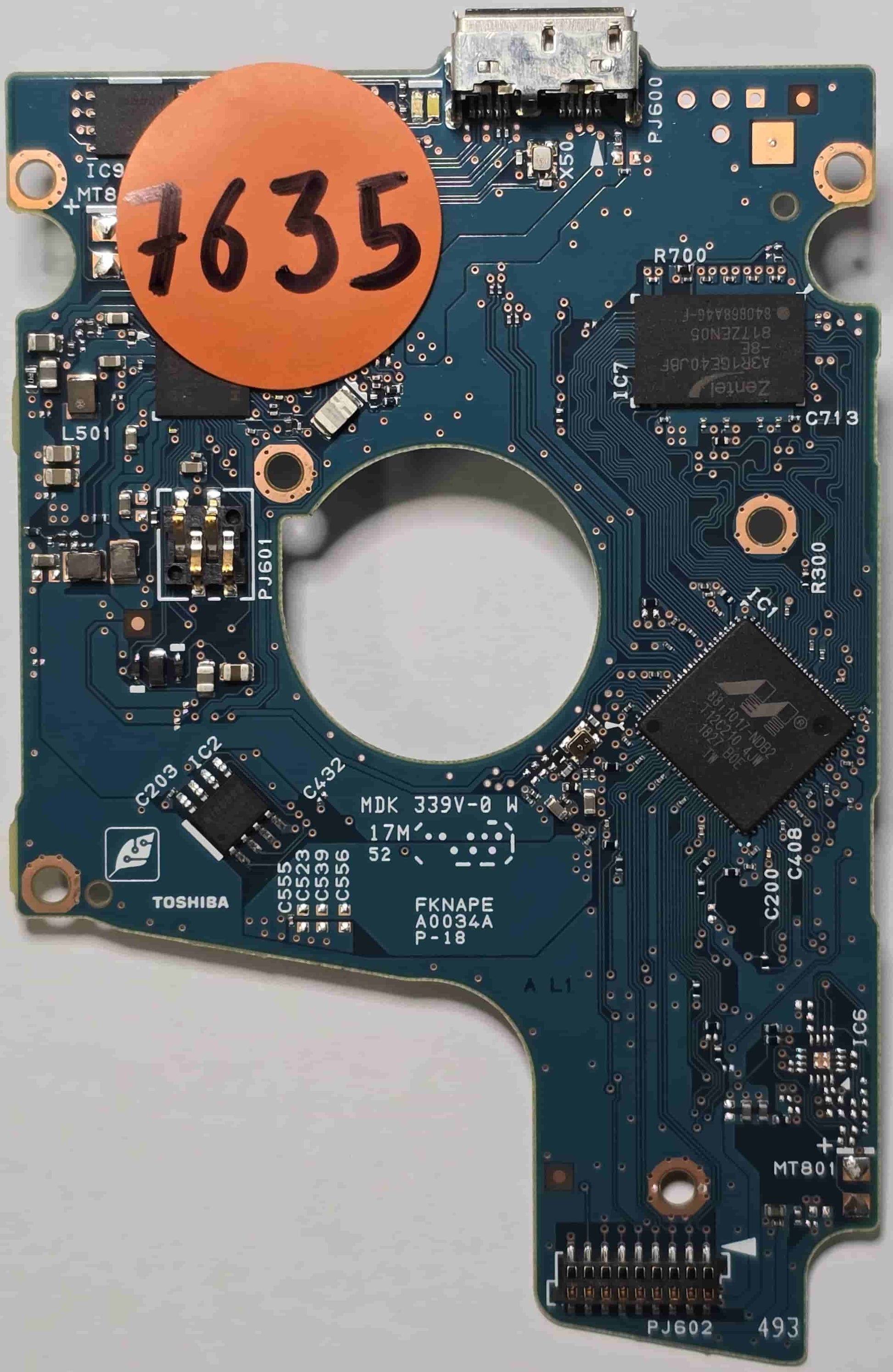 Toshiba MQ04UBF100 G0034A  PCB for Sale