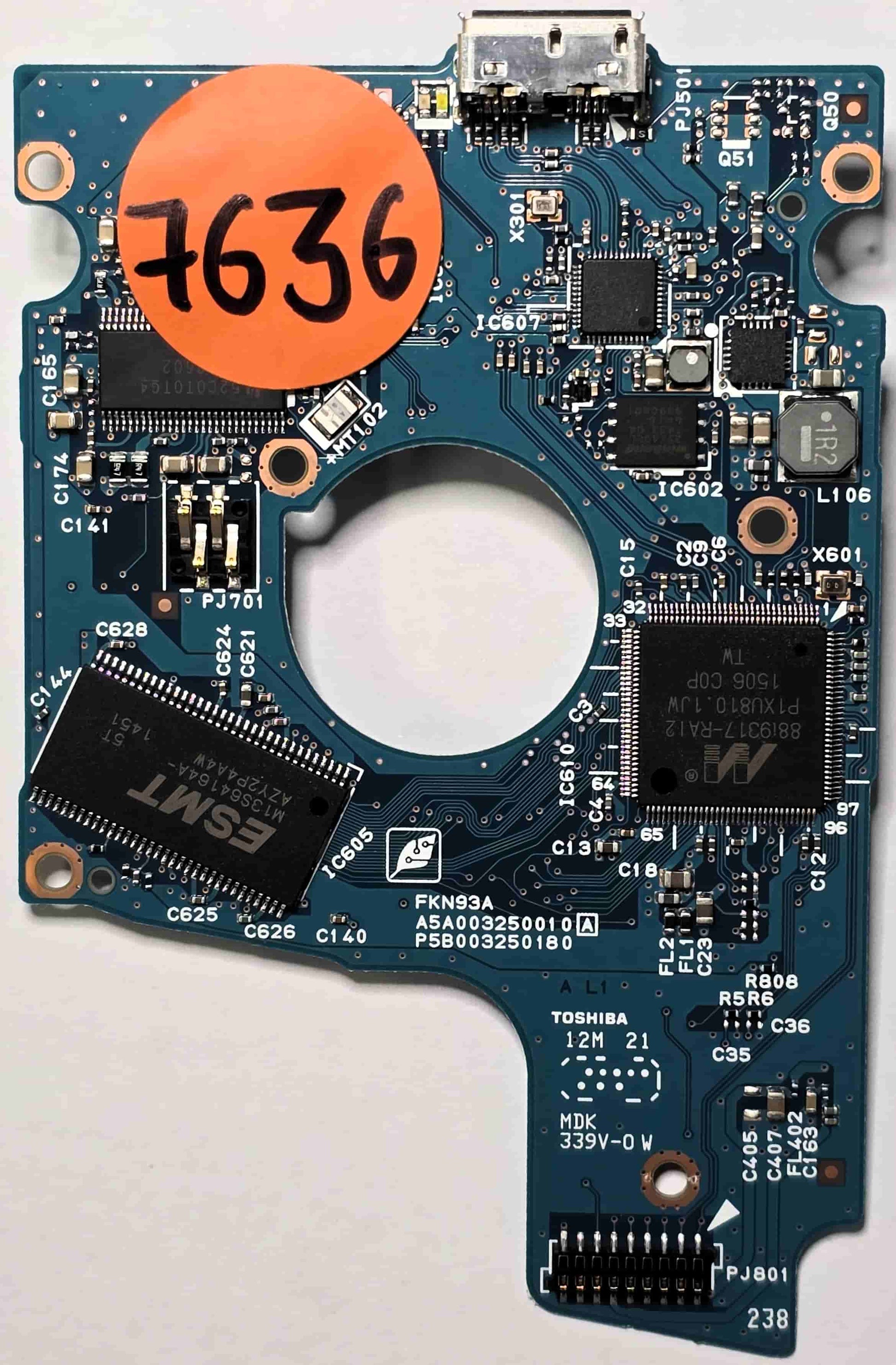 Toshiba MQ01UBD100 G003250A  PCB for Sale