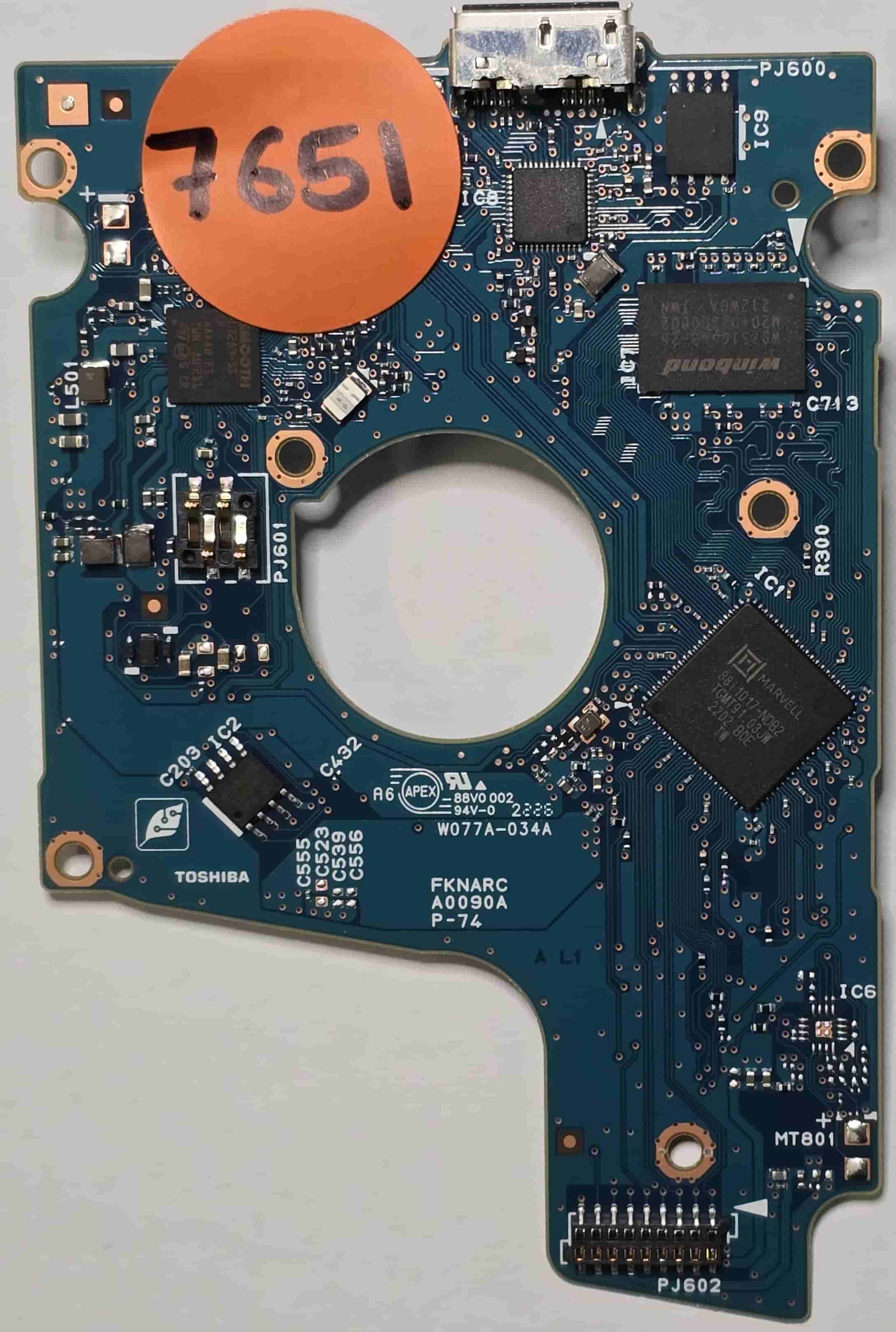 Toshiba MQ04UBD200 G0090A  PCB for Sale