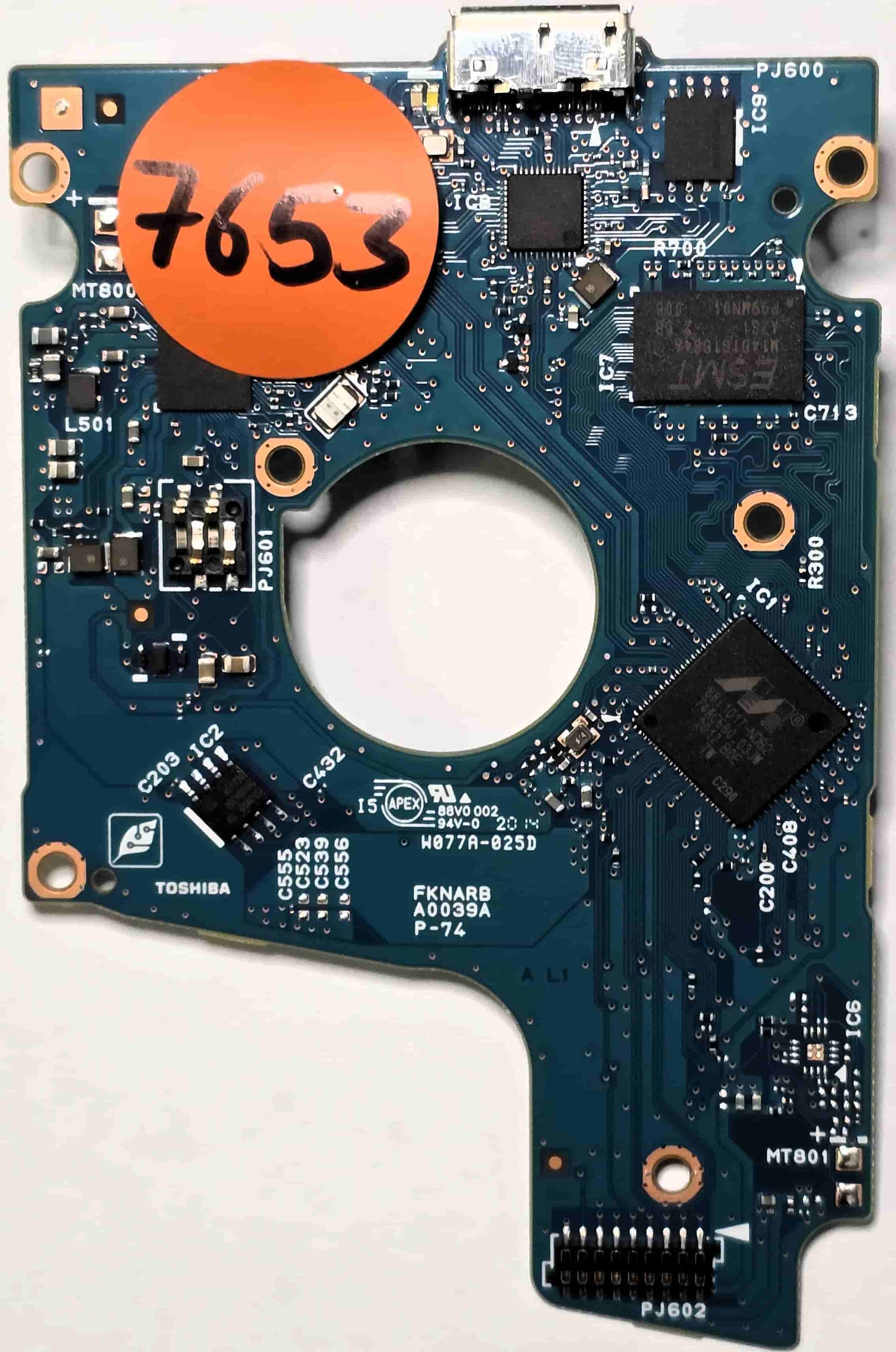 Toshiba MQ04UBD200 G0039A  PCB for Sale