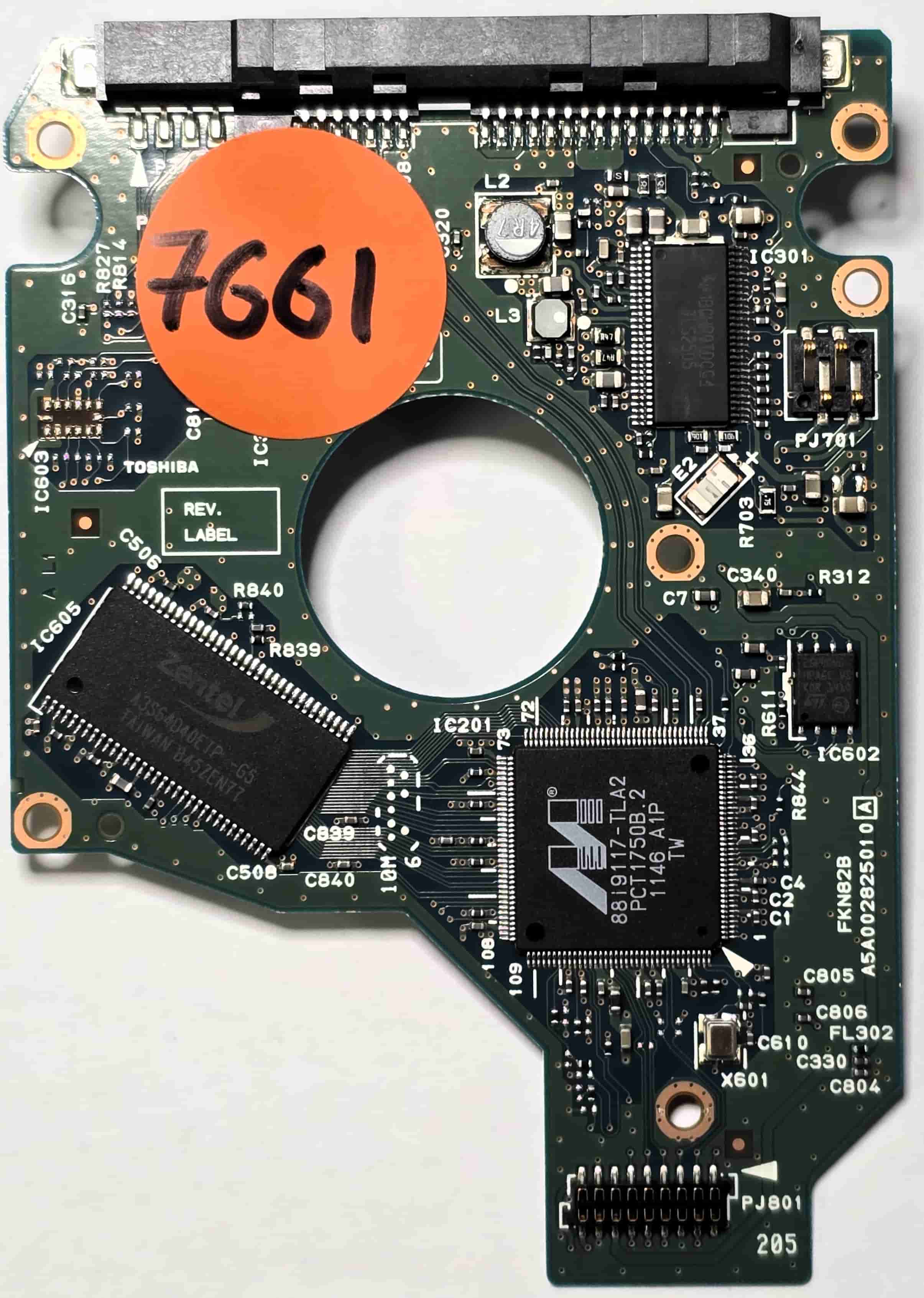 Carte électronique PCB Pour Disque Dur Toshiba MK6461GSYN - Modèle G002872A, Compatible Western Digital