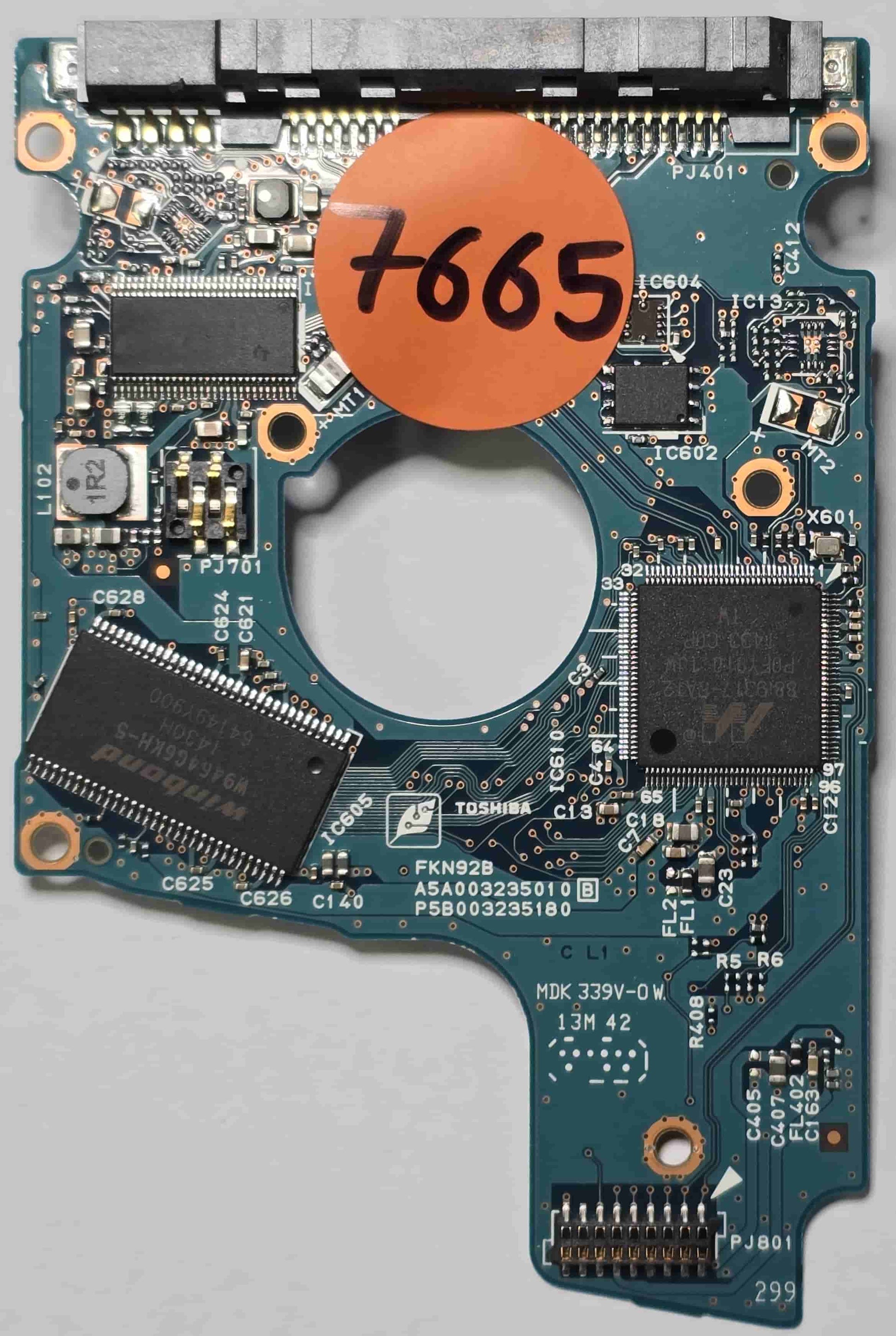 Toshiba MQ01ABD100 G003235C  PCB for Sale