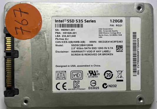 INTEL SSDSC2BW120H6 (767) SSD for Sale