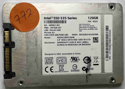 INTEL SSDSC2BW120H6 (772) SSD for Sale