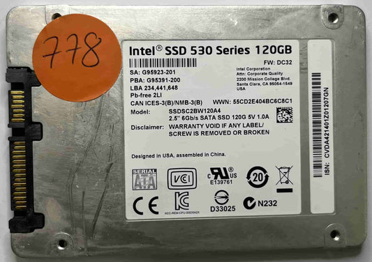 INTEL SSDSC2BW120A4 (778) SSD for Sale