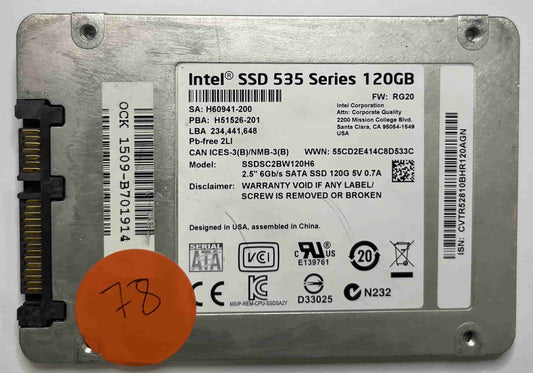 INTEL SSDSC2BW120H6 (78) SSD for Sale