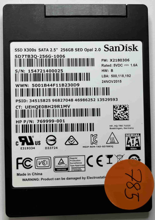 SANDISK SD7TB3Q-256G-1006 (785) SSD for Sale