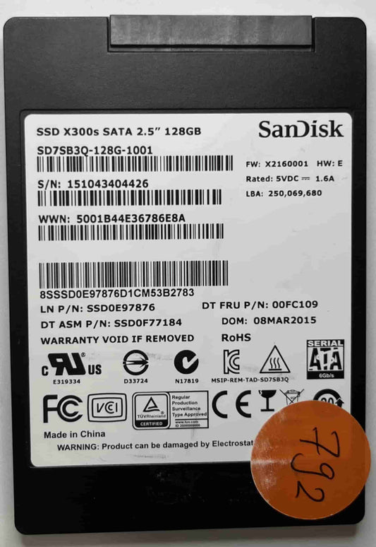 SANDISK SD7SB3Q128G1001 (792) SSD for Sale