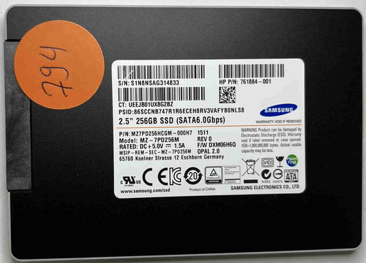 SAMSUNG MZ-7PD256M MZ7PD256HCGM-000H7 (794) SSD for Sale