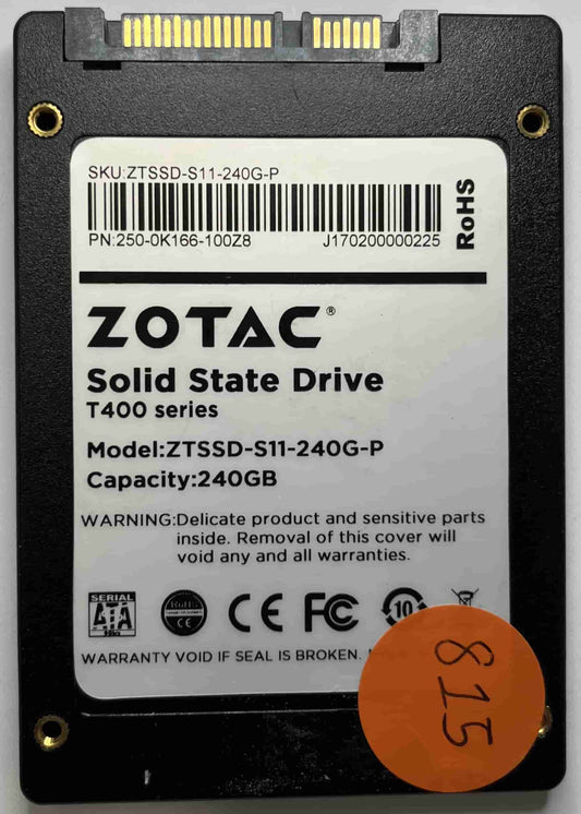 ZOTAC ZTSSD-S11-240G-P 250-0K166-100ZB (815) SSD for Sale