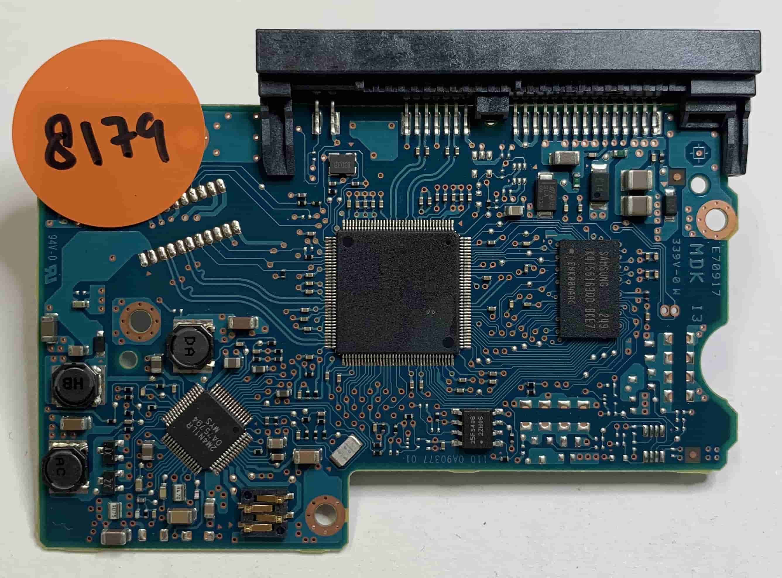 Carte PCB Contrôleur Pour Disque Dur Hitachi DT01ACA300 - Référence 0A90284 - Pièce D'occasion Flashée
