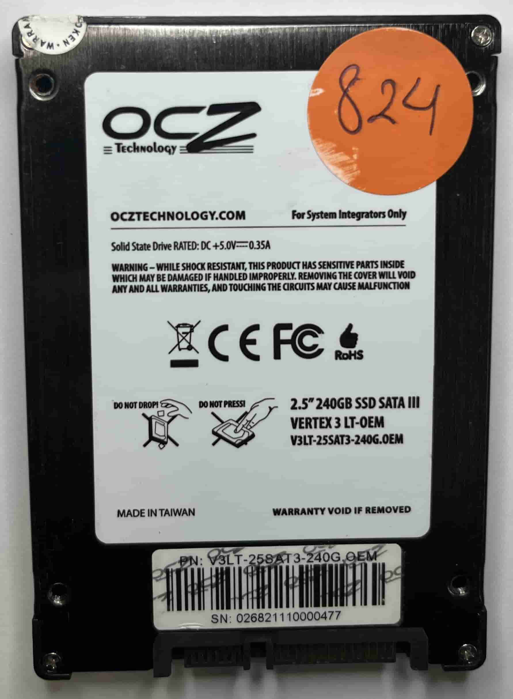 OCZ VERTEX3 LT V3LT-25SAT3-240G.OEM (824) SSD for Sale