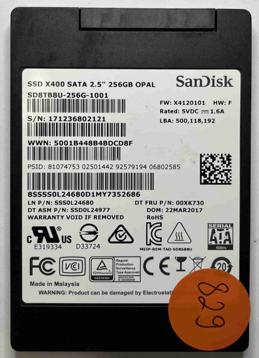 SANDISK SD8TB8U256G1001 (829) SSD for Sale