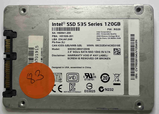 INTEL SSDSC2BW120H6 (83) SSD for Sale