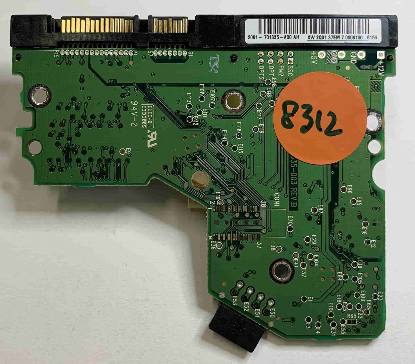 Western Digital WD800JD-60LSA0 2060-701335-003 REV B 381648-001 PCB for Sale