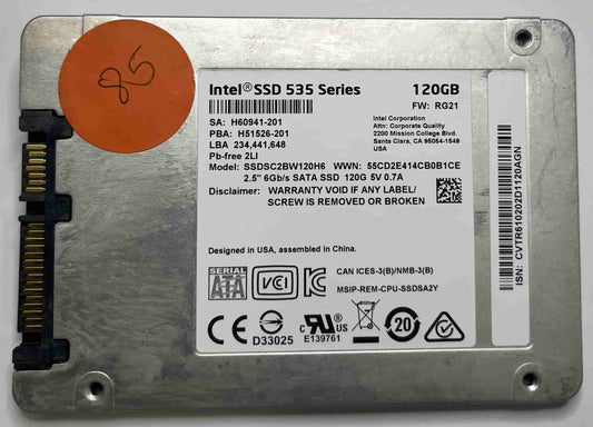 INTEL SSDSC2BW120H6 (85) SSD for Sale