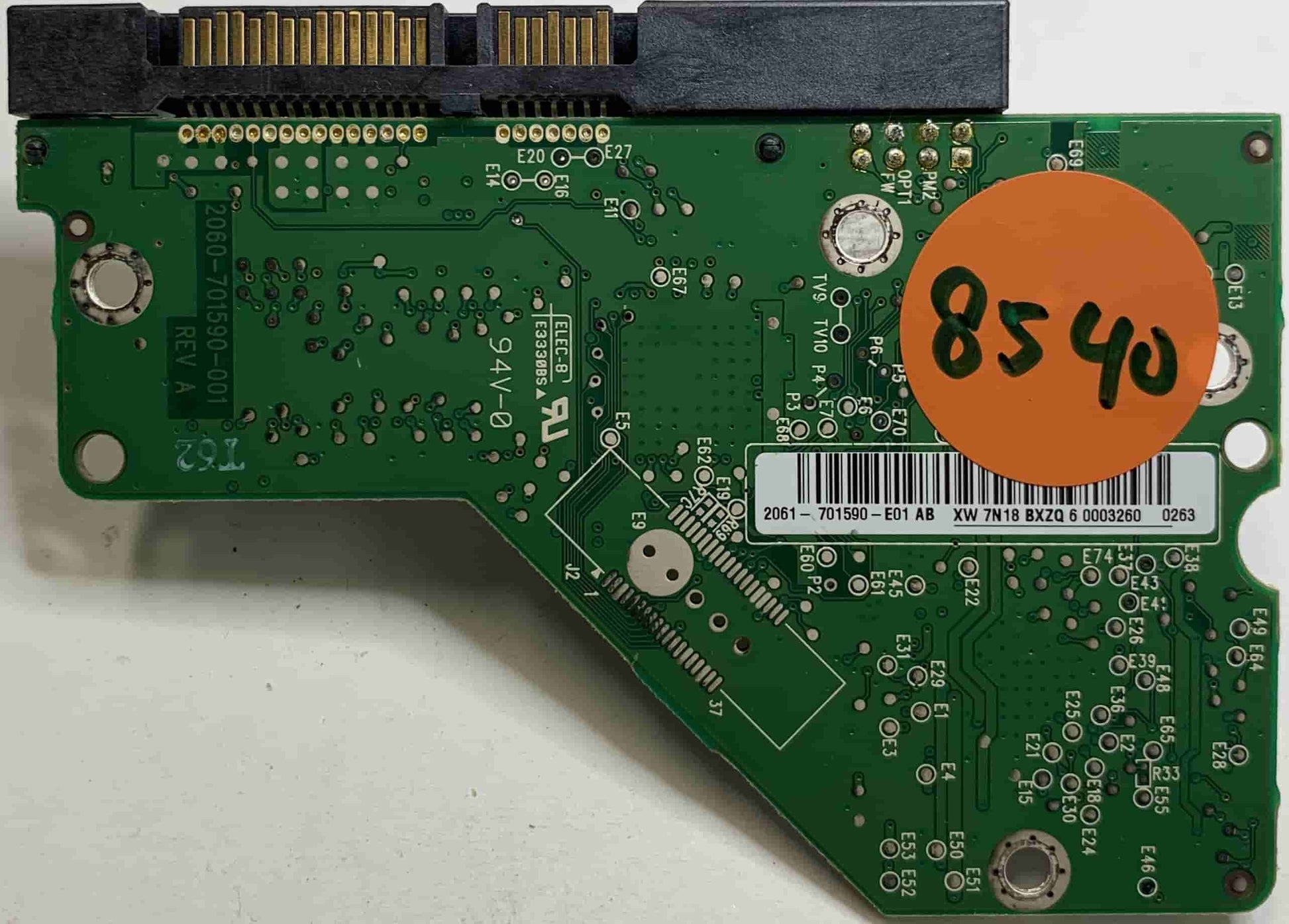 Western Digital WD1600AAJS-60M0A1 2060-701590-00 REV A 484052-002 PCB for Sale