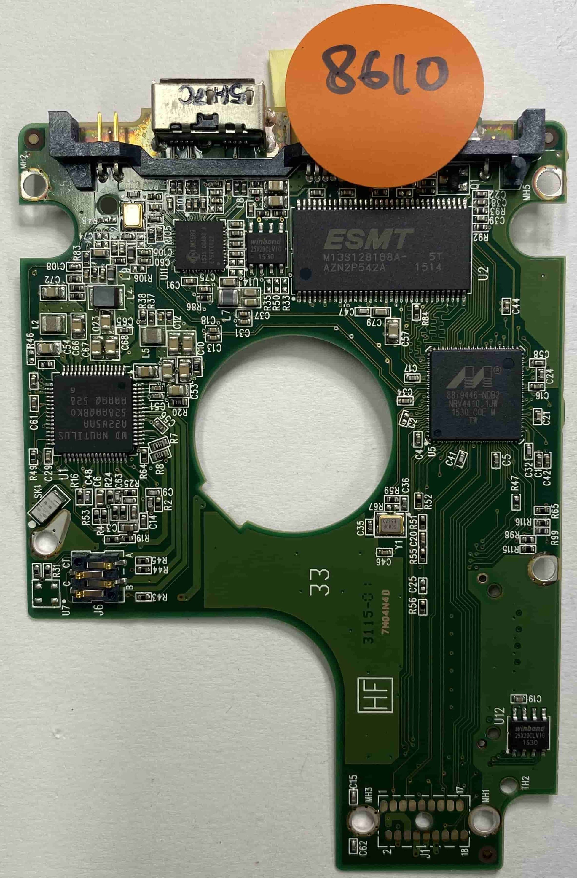 Western Digital WD5000BMVW-11AJGS2 2060-771961-001 REV B  PCB for Sale