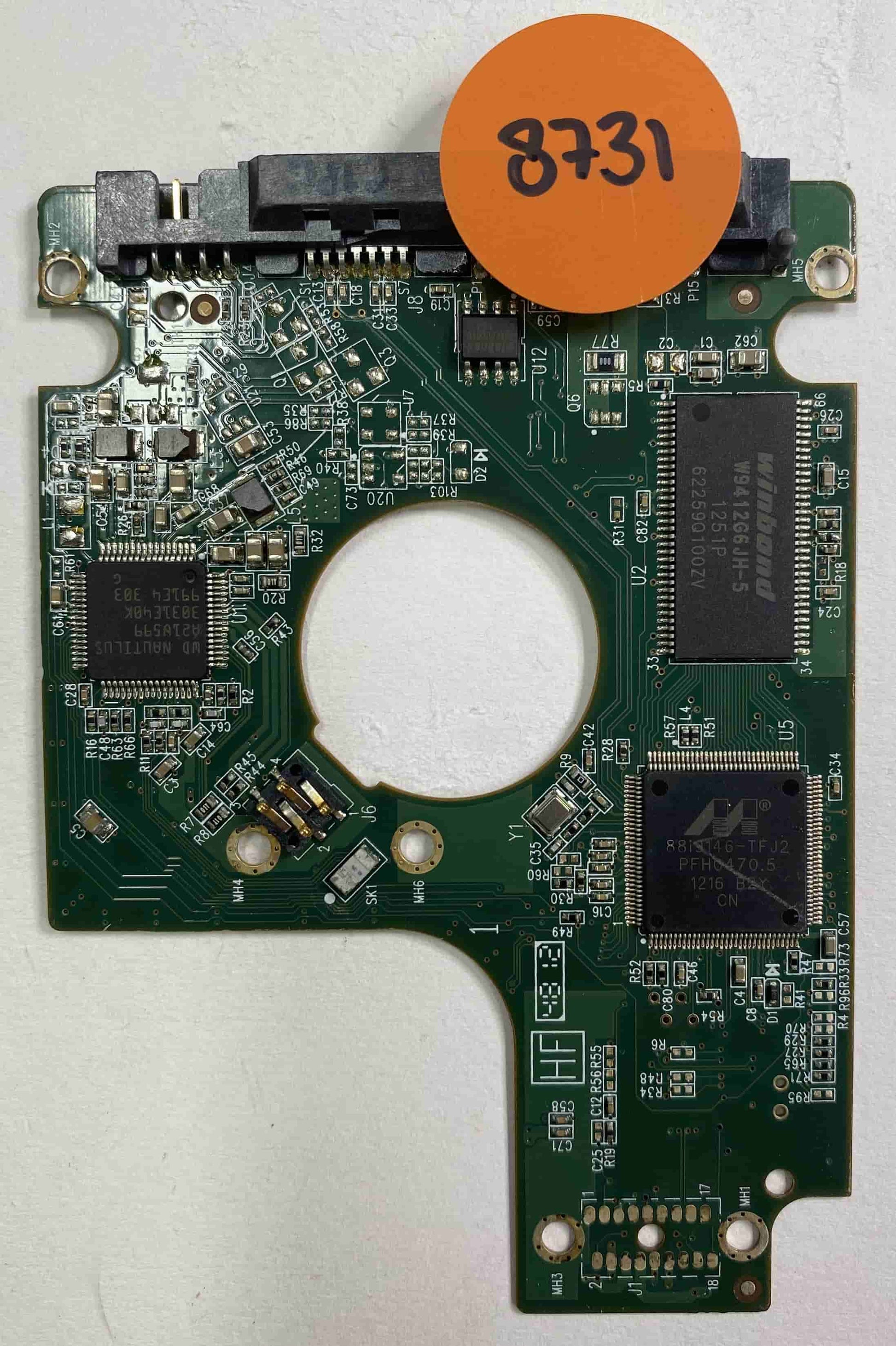Western Digital WD5000BPVT-24HXZT3 2060-771820-000 REV A  PCB for Sale