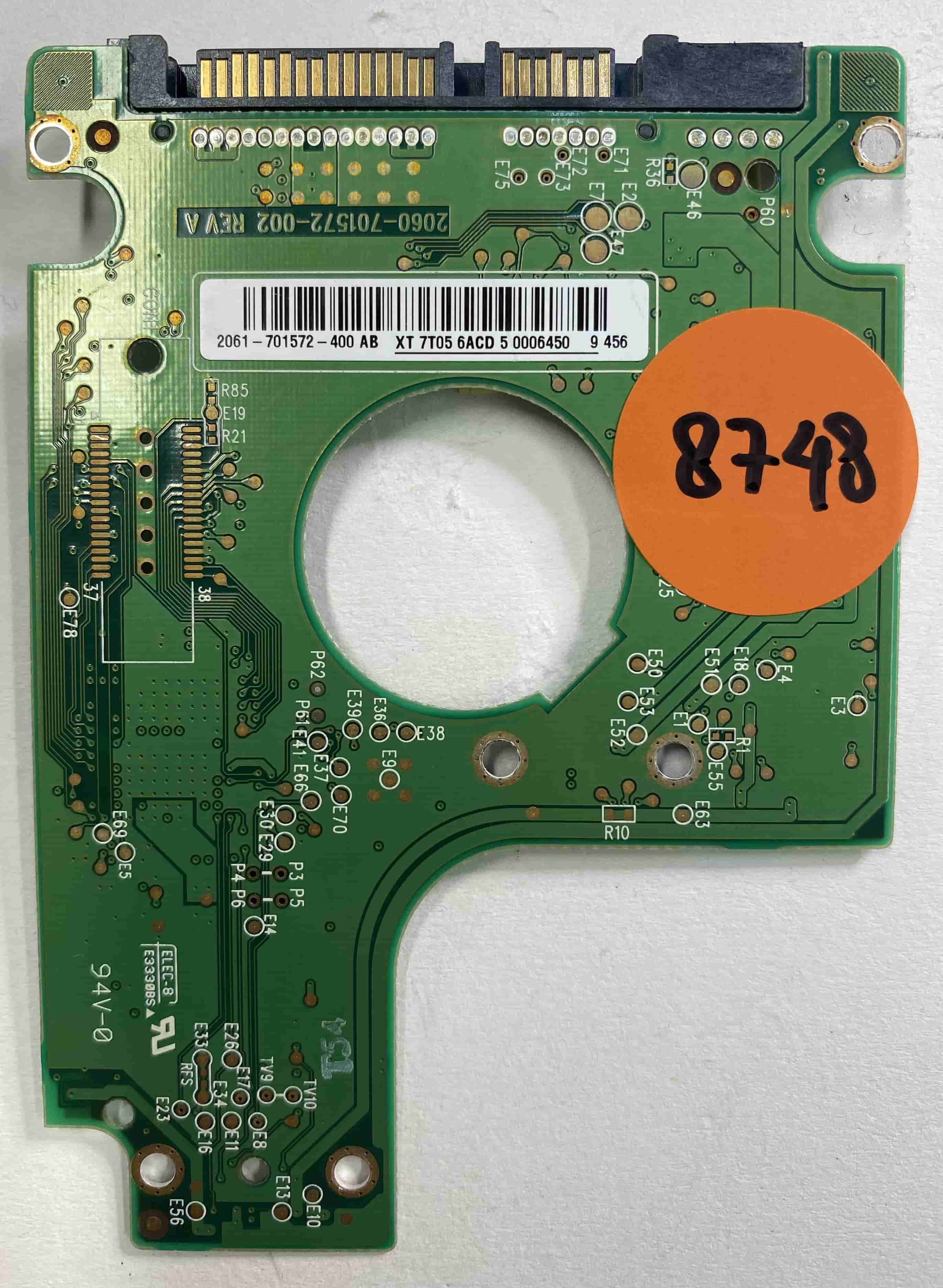 Contrôleur PCB WD5000BEVT-22ZAT0 Électronique Contrôleur PCB WD5000BEVT-22ZAT0 Électronique